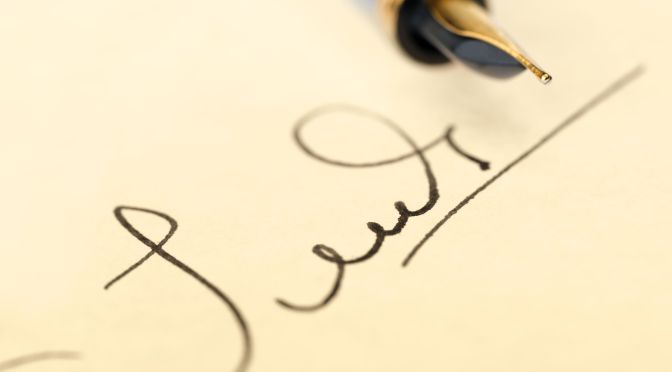 Will You Sign Your Name on the Dotted Line?